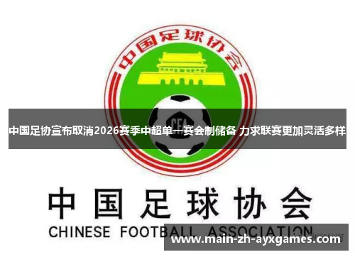 中国足协宣布取消2026赛季中超单一赛会制储备 力求联赛更加灵活多样